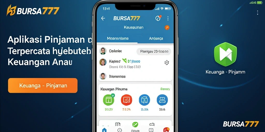 Antarmuka aplikasi BURSA777 saat mengajukan pinjaman.