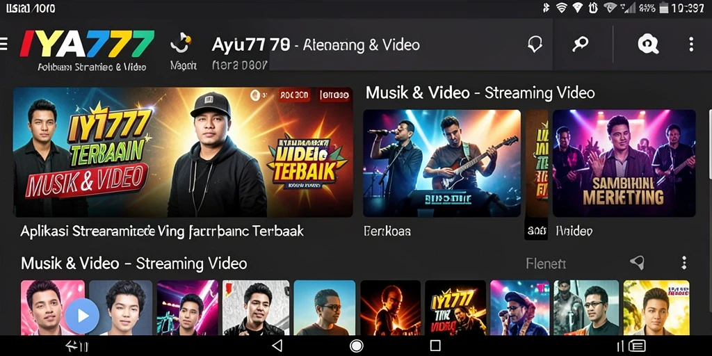 Antarmuka IYA777 yang menarik untuk pengalaman streaming video.