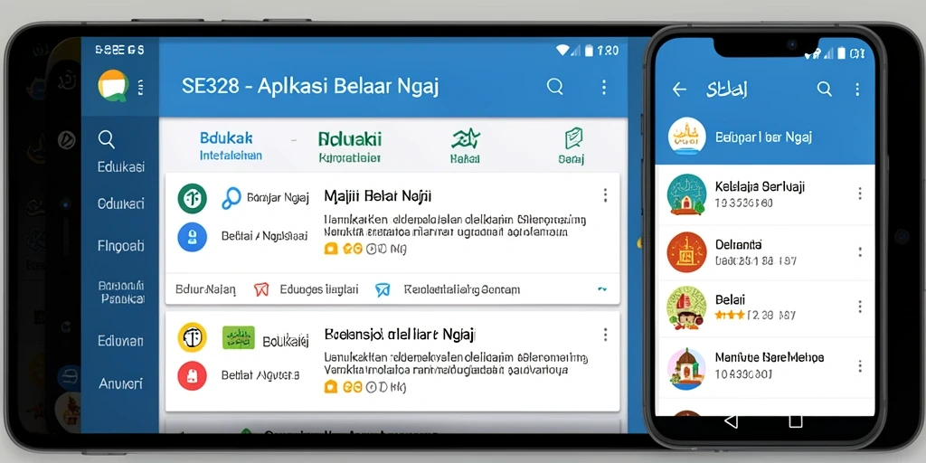 Antarmuka SE328 yang intuitif untuk belajar ngaji.