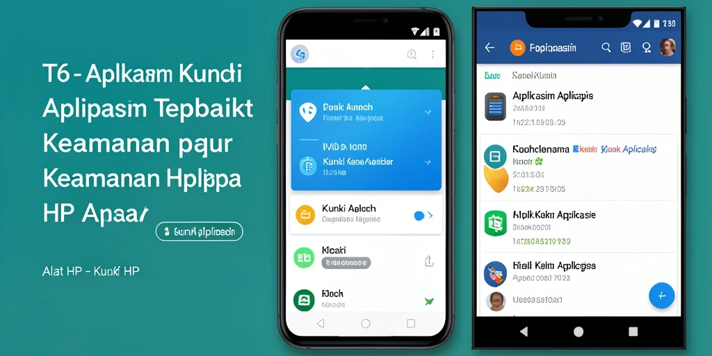 Antarmuka sederhana aplikasi Kunci Aplikasi T6 yang efektif.