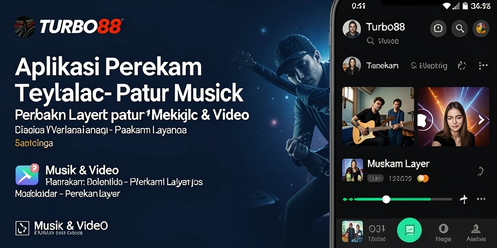 Tampilan antarmuka TURBO88 yang user-friendly saat merekam layar.